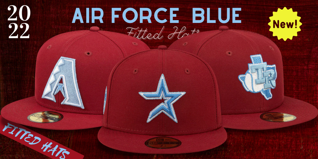Burgundy/ Air Force Blue Fitted Hats (September 6th)