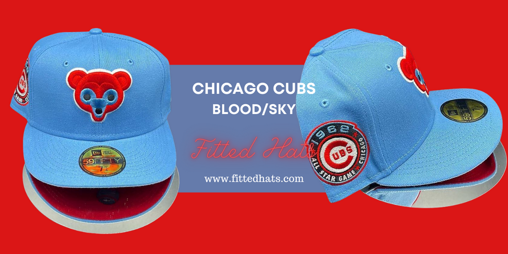 Cap USA Harlem Chicago Cubs Blood/Sky Fitted Hat