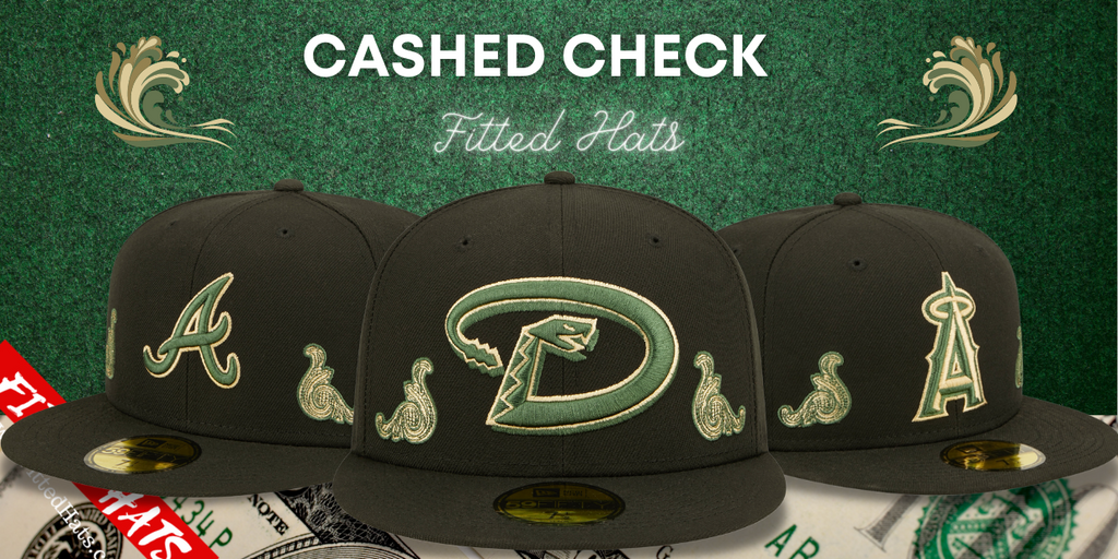 Lids Hat Drop Cashed Check Fitted Hats Cashed Check Lids Exclusive