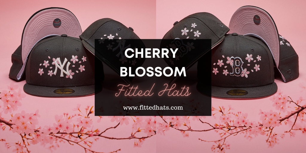 Cherry Blossom Fitted Hats - Eblens