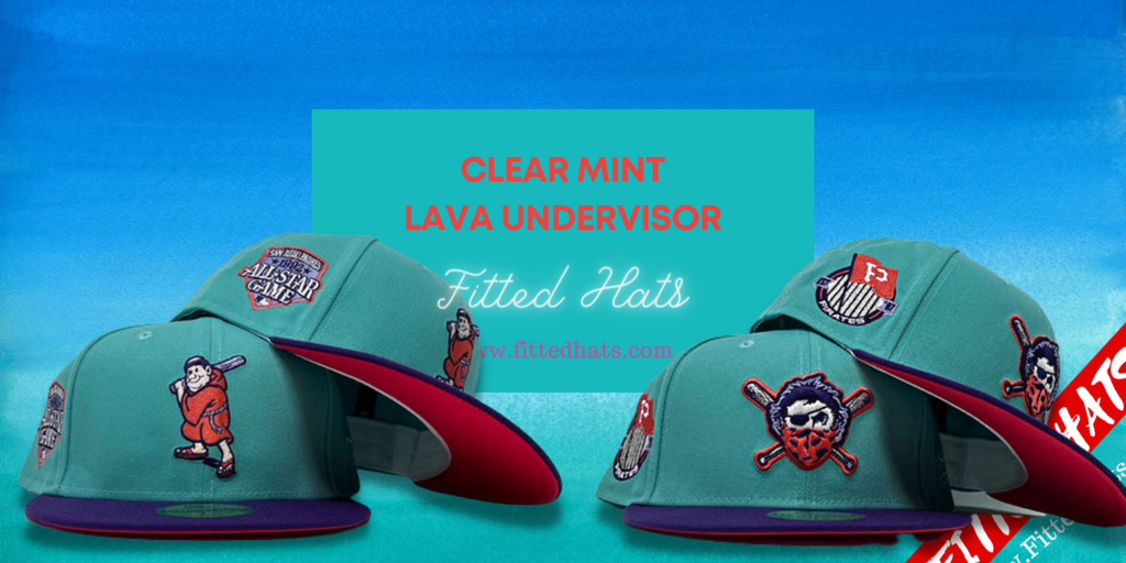 Clear Mint Lava Undervisor Fitted Hats