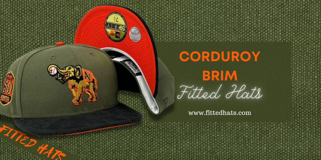 Corduroy Brim Fitted Hats