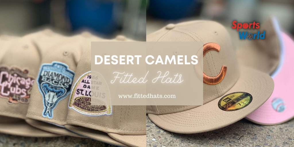Desert Camels Fitted Hats