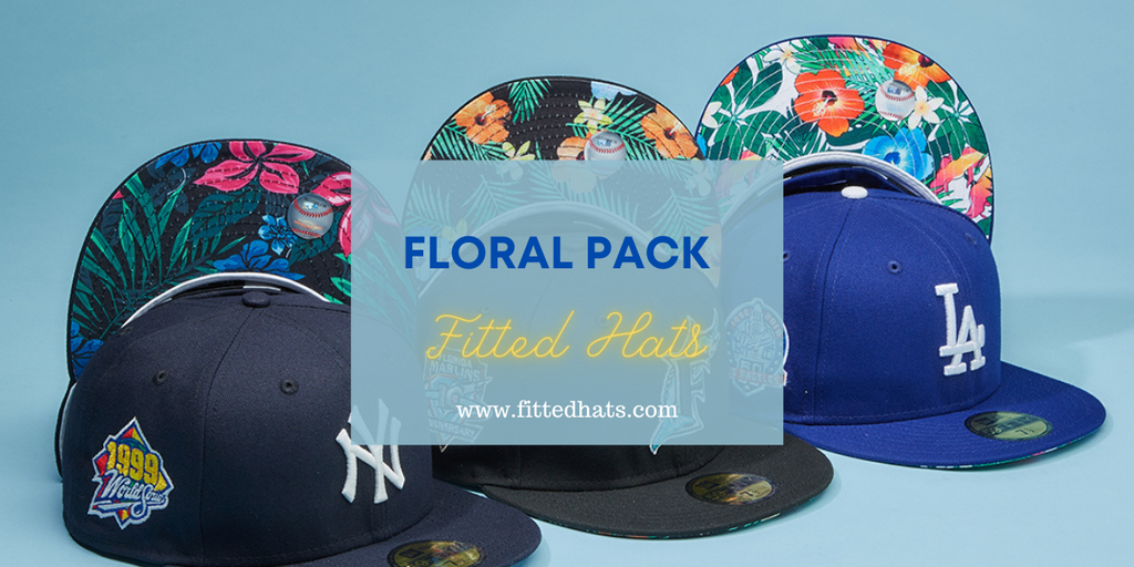 New Era Floral Undervisor Fitted Hats