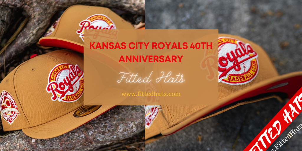 Kansas City Royals Wheat 40th Anniversary Fitted Hat