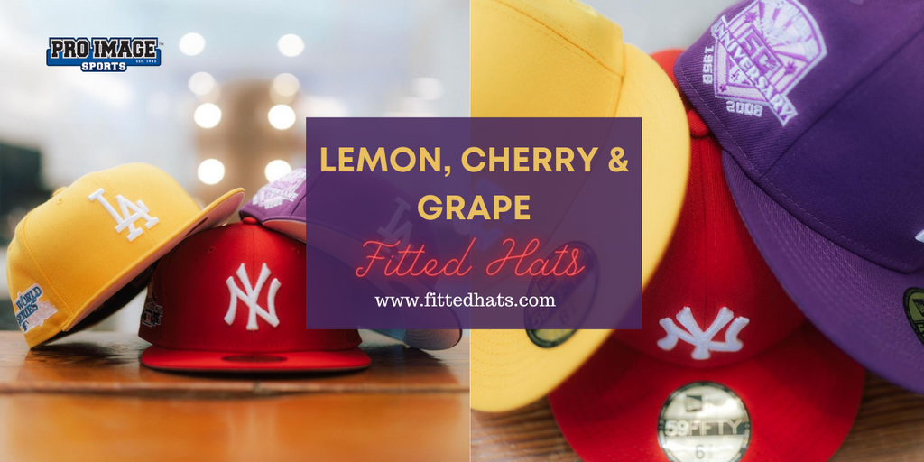 Lemon, Cherry & Grape Fitted Hats