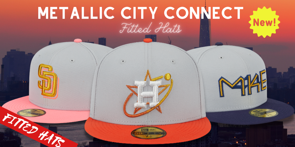 Metallic City Connect Fitted Hats