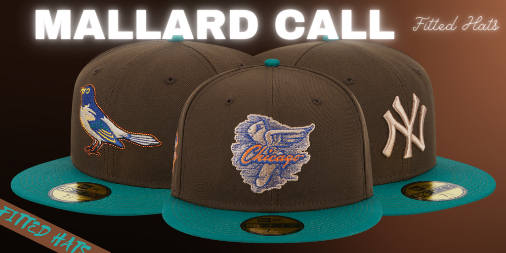 Mallard Call Fitted Hats