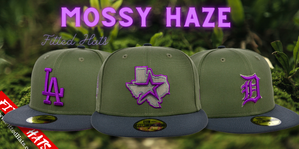 Mossy Haze Fitted Hats