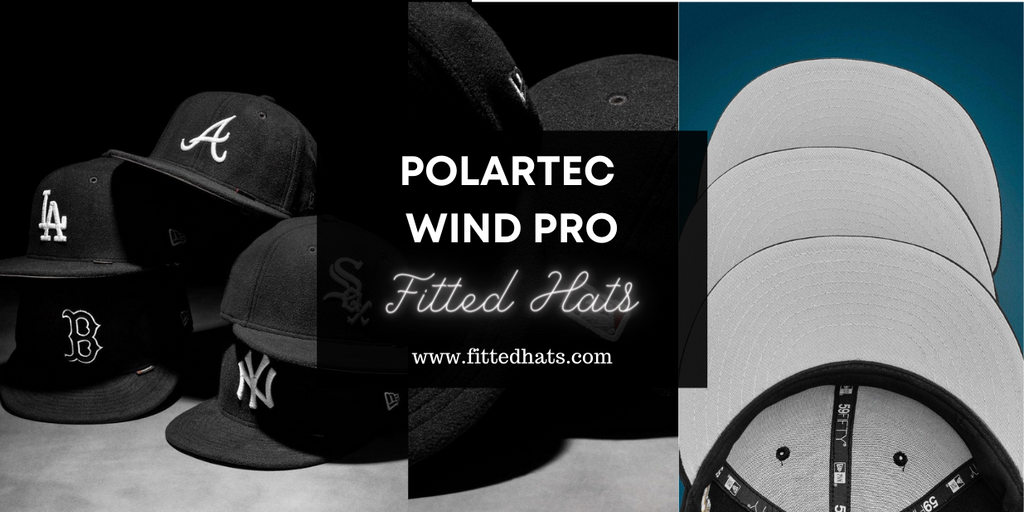 New Era Black Polartec Wind Pro Fitted Hats