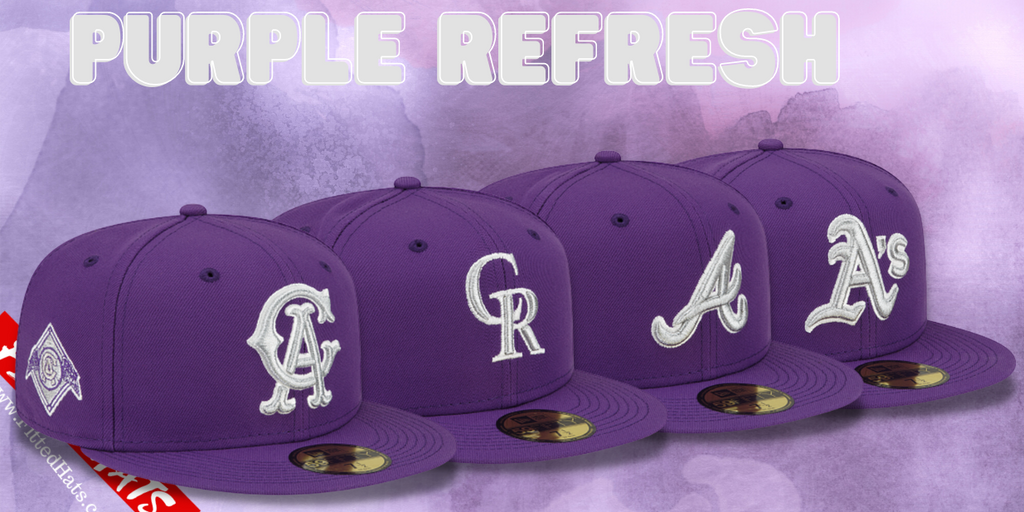 Purple Refresh Fitted Hats