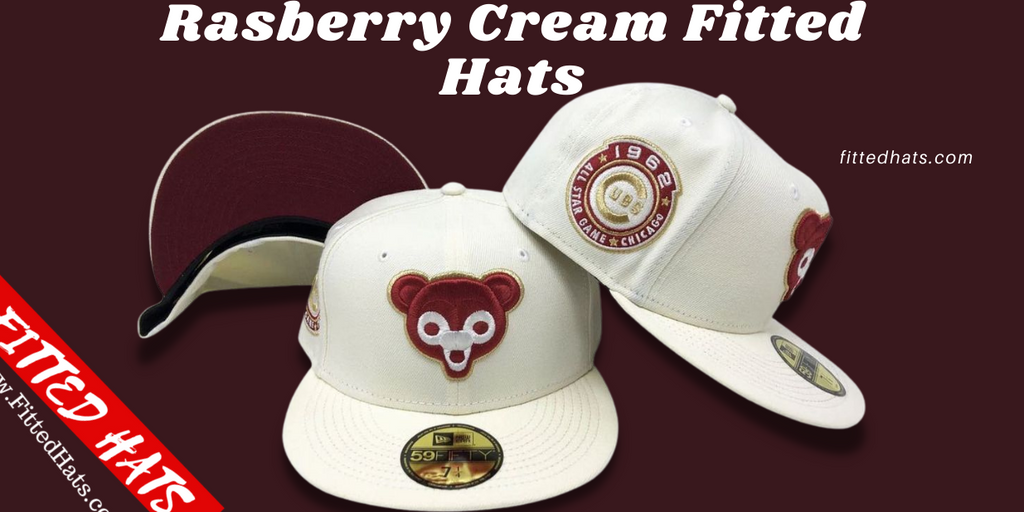 Rasberry Cream Fitted Hats