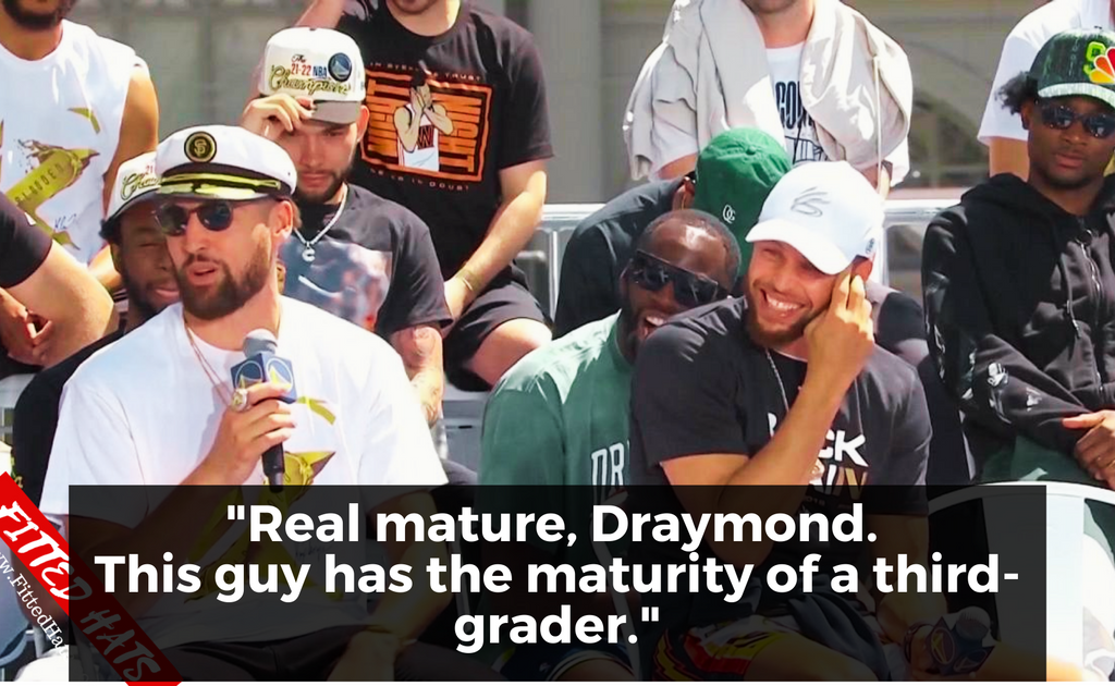 Real mature, Draymond. This guy has the maturity of a third-grader.