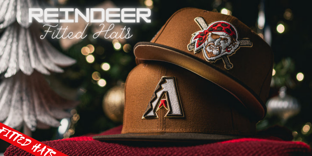 Reindeer Inspired Fitted Hats