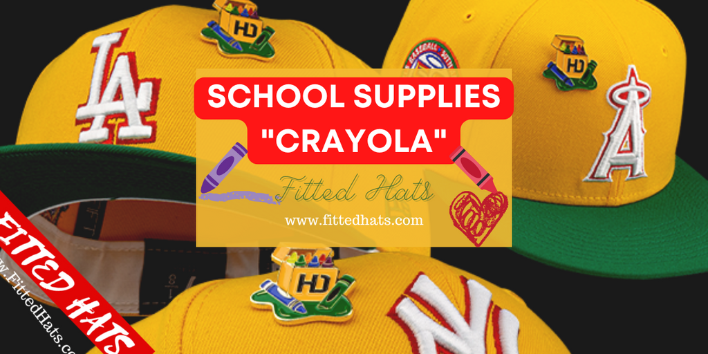 School Supplies "Crayola Crayon" Fitted Hats