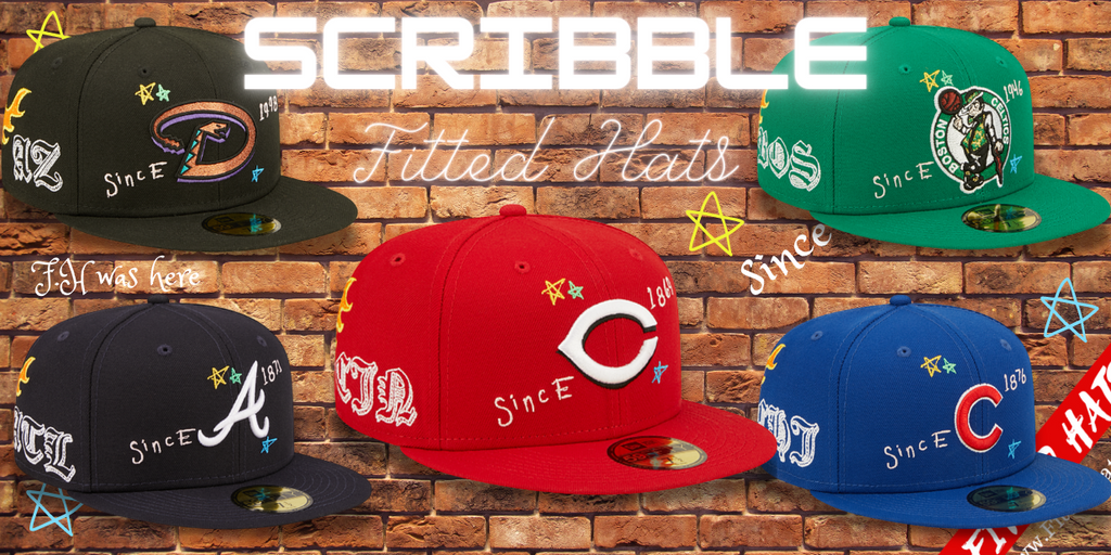 Scribble Fitted Hats by New Era