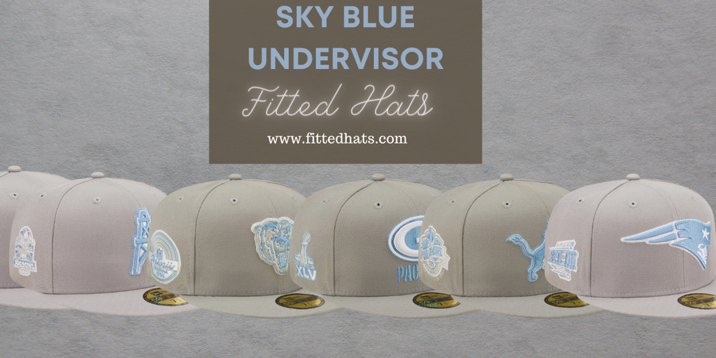 Super Bowl & Pro Bowl Sky Blue Undervisor Fitted Hats