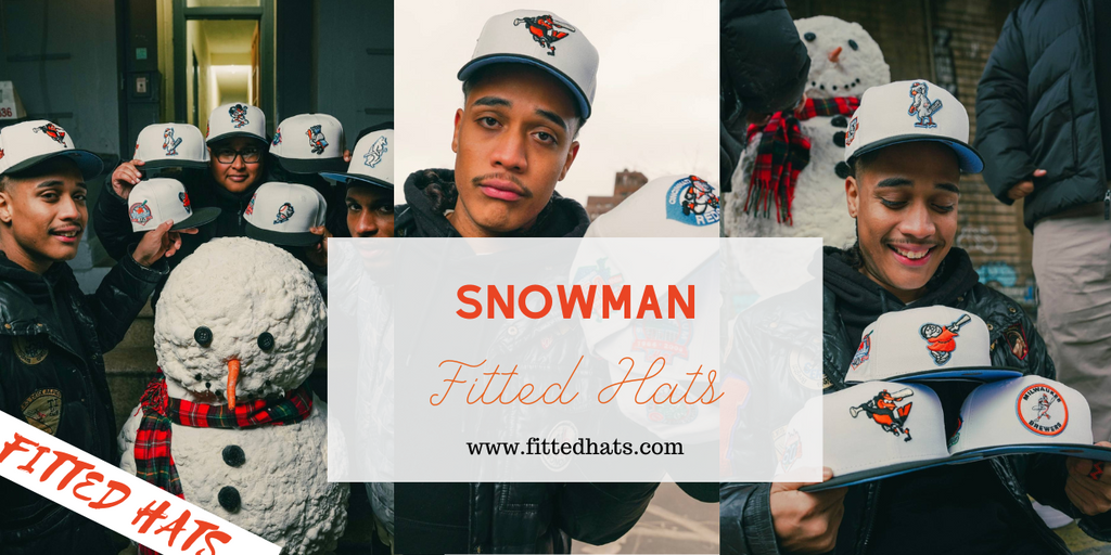 Snowman Fitted Hats
