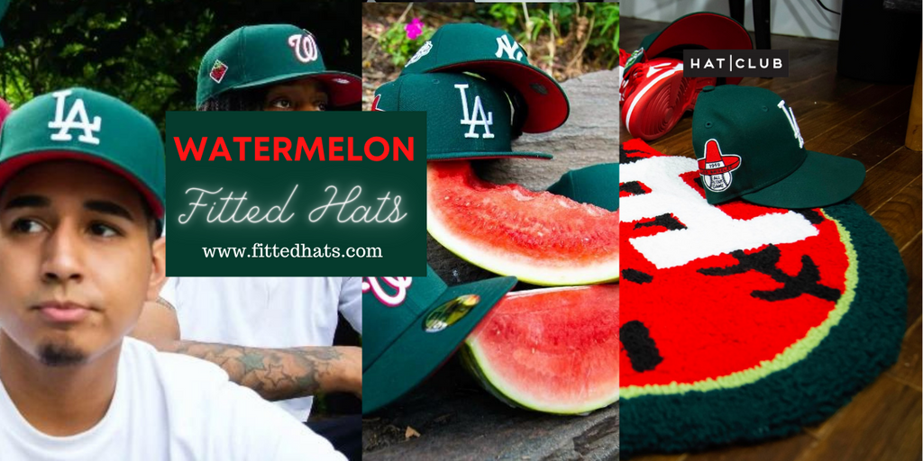 Watermelon Fitted Hats by Hat Club Watermelon Baseball Hat