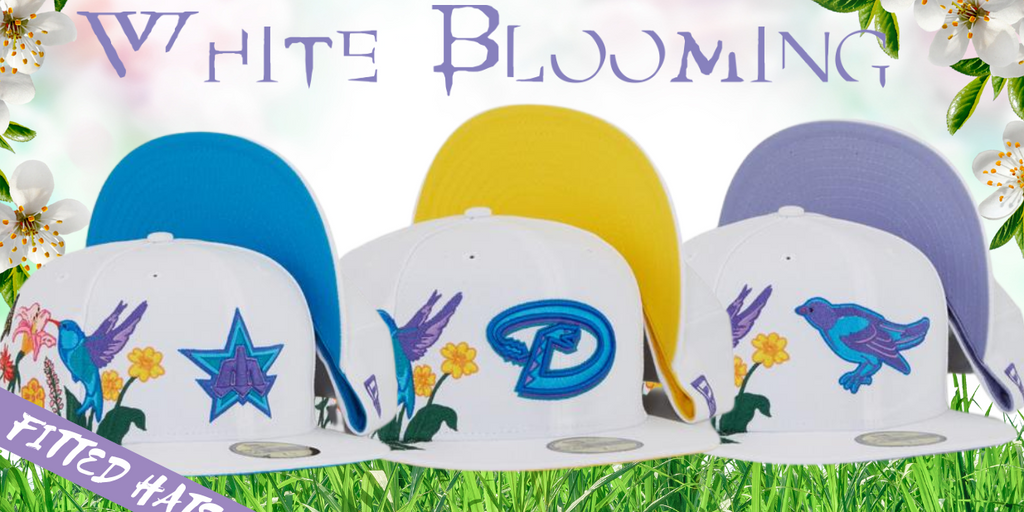White Blooming Fitted Hats By Eblens (August 25th)
