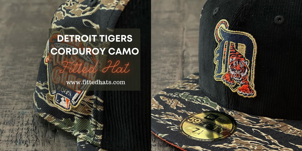 Detroit Tigers Corduroy Camo Fitted Hat