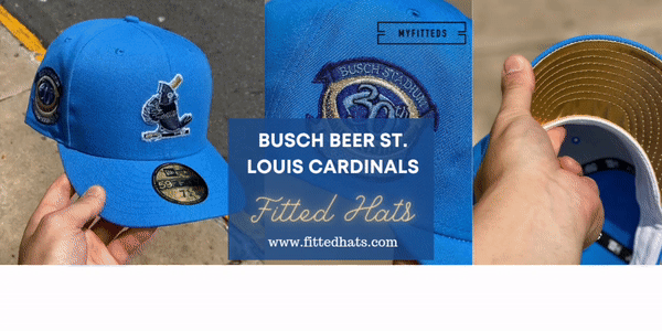 Busch Beer St. Louis Cardinal Fitted Hat