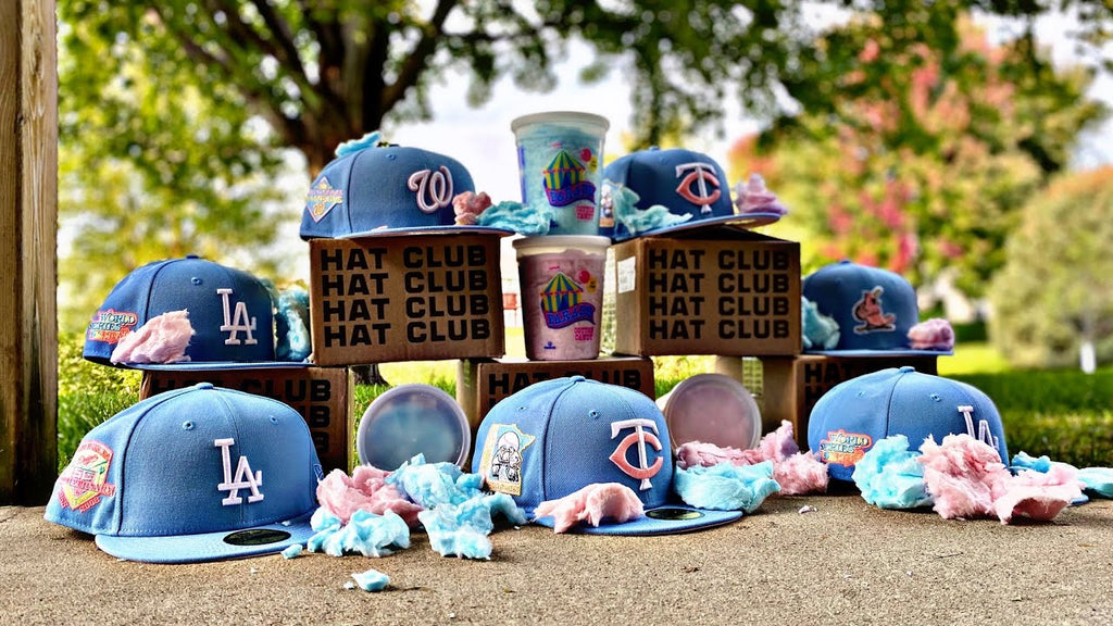 Cotton candy Fitted Hats
