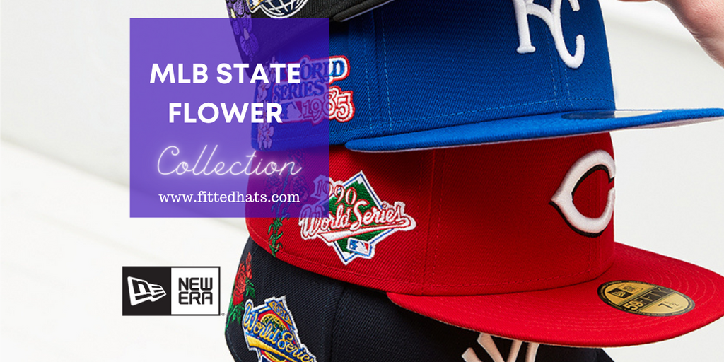 New Era Drops MLB State Flower 59Fifty Fitted Hats