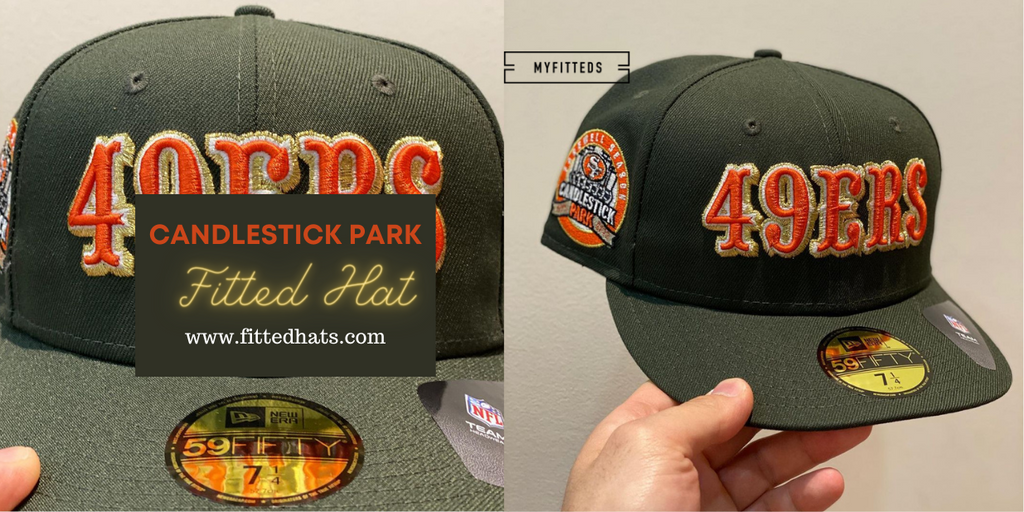 New Era Olive Green & Orange San Francisco 49ers Candlestick Park 59FIFTY Fitted Hat