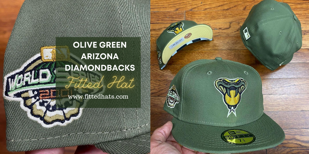 Olive Green Arizona Diamondbacks Fitted Hat