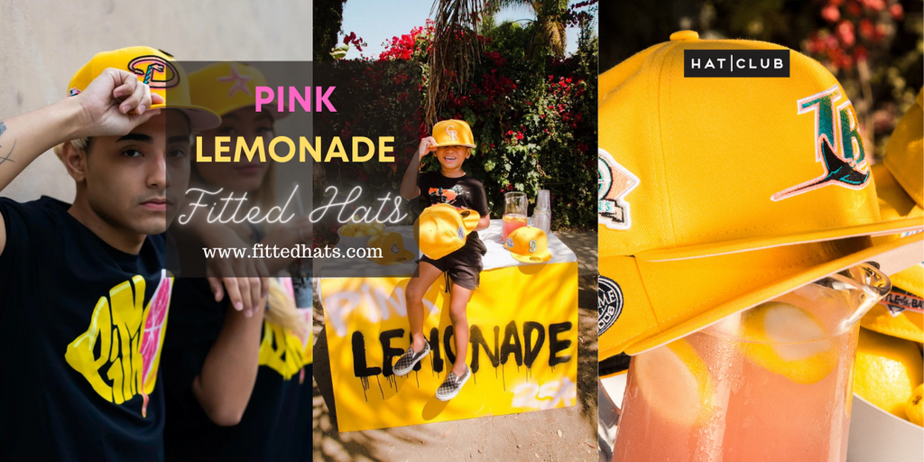 Pink lemonade Fitted Hats