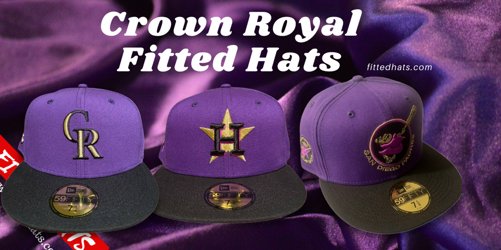 Lids Crown Royal Fitted Hats  59FIFTY MLB Crowned Fitted Caps