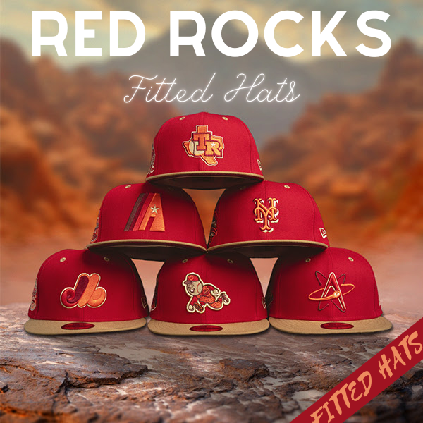Red Rocks Fitted Hats