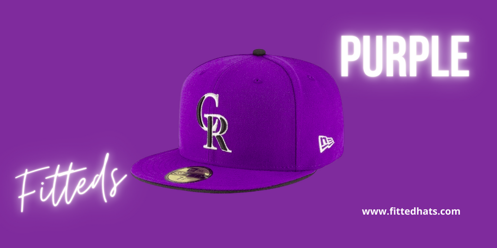 Purple Fitted Hats