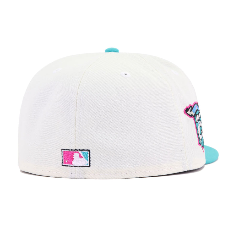New Era Miami Marlins 25th Anniversary White/Teal 59FIFTY Fitted Hat