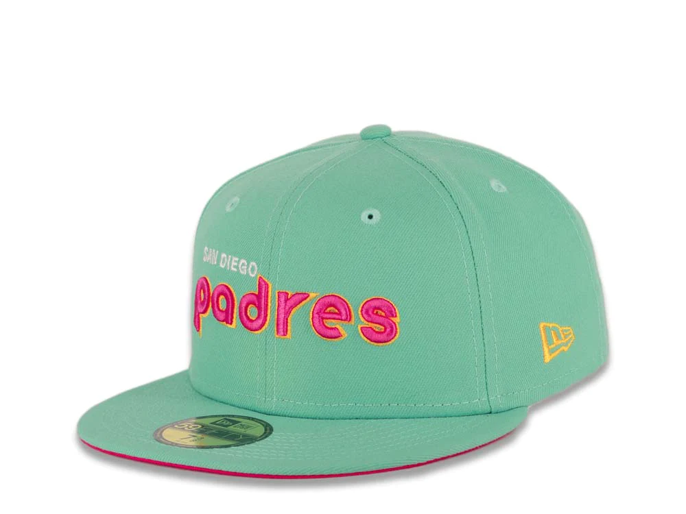 New Era San Diego Padres Mint/Hot Pink 59FIFTY Fitted Hat