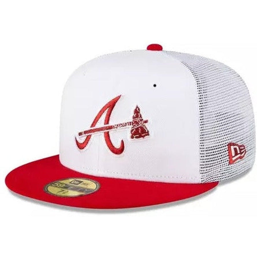 New Era Atlanta Braves 2000 All-Star Game White/Red Trucker Mesh 59FIFTY Fitted Hat