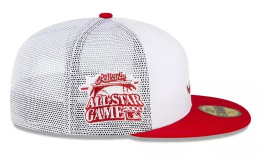 New Era Atlanta Braves 2000 All-Star Game White/Red Trucker Mesh 59FIFTY Fitted Hat