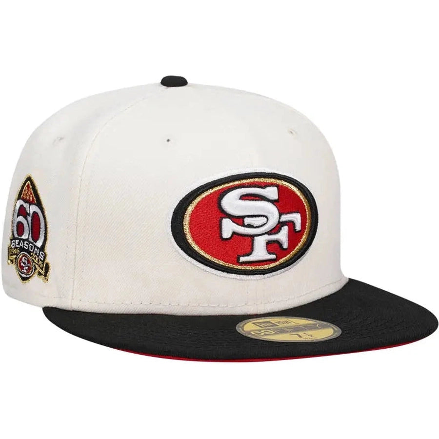 New Era San Francisco 49ers 60 Seasons White/Black 59FIFTY Fitted Hat
