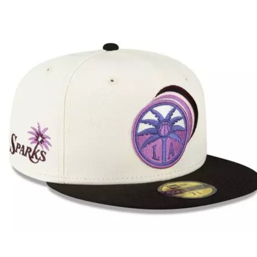 New Era Los Angeles Sparks WNBA Chrome/Black/Purple 59FIFTY Fitted Hat