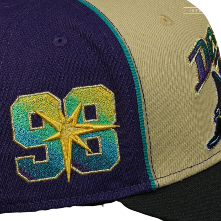 New Era Tampa Bay Devil Rays Established 1998 “Old Gold for All” 59FIFTY Fitted Hat