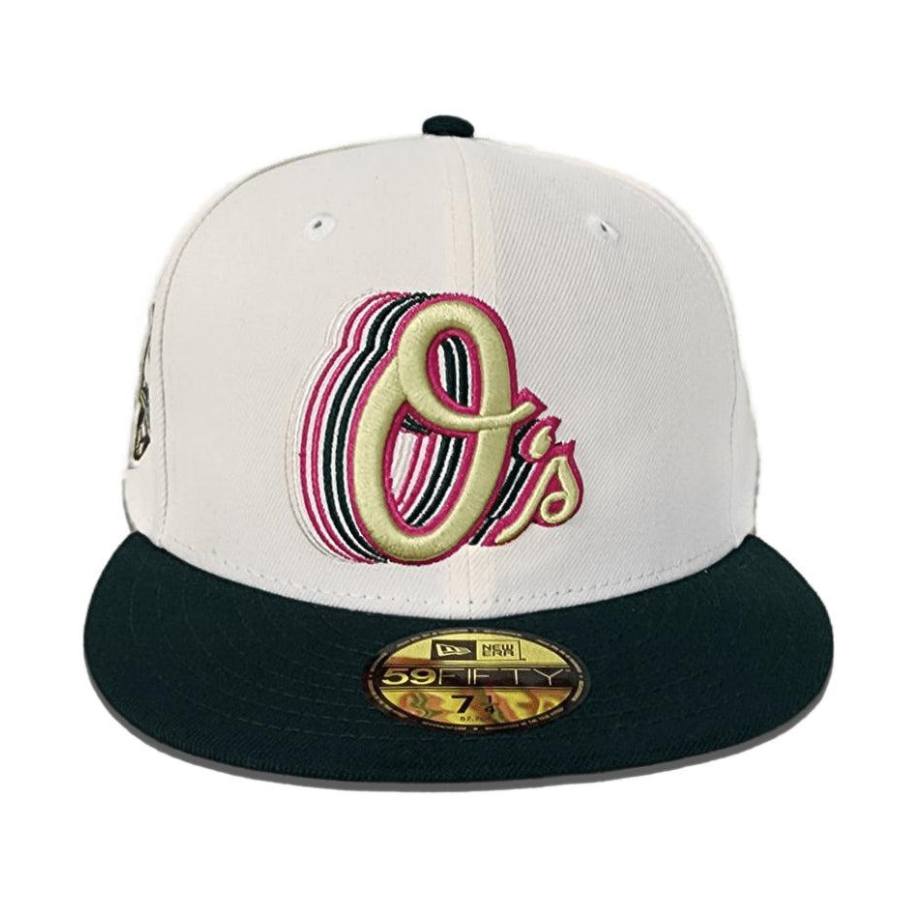 New Era Baltimore Orioles 20th Anniversary Off-White/Forest Green 59FIFTY Fitted Hat