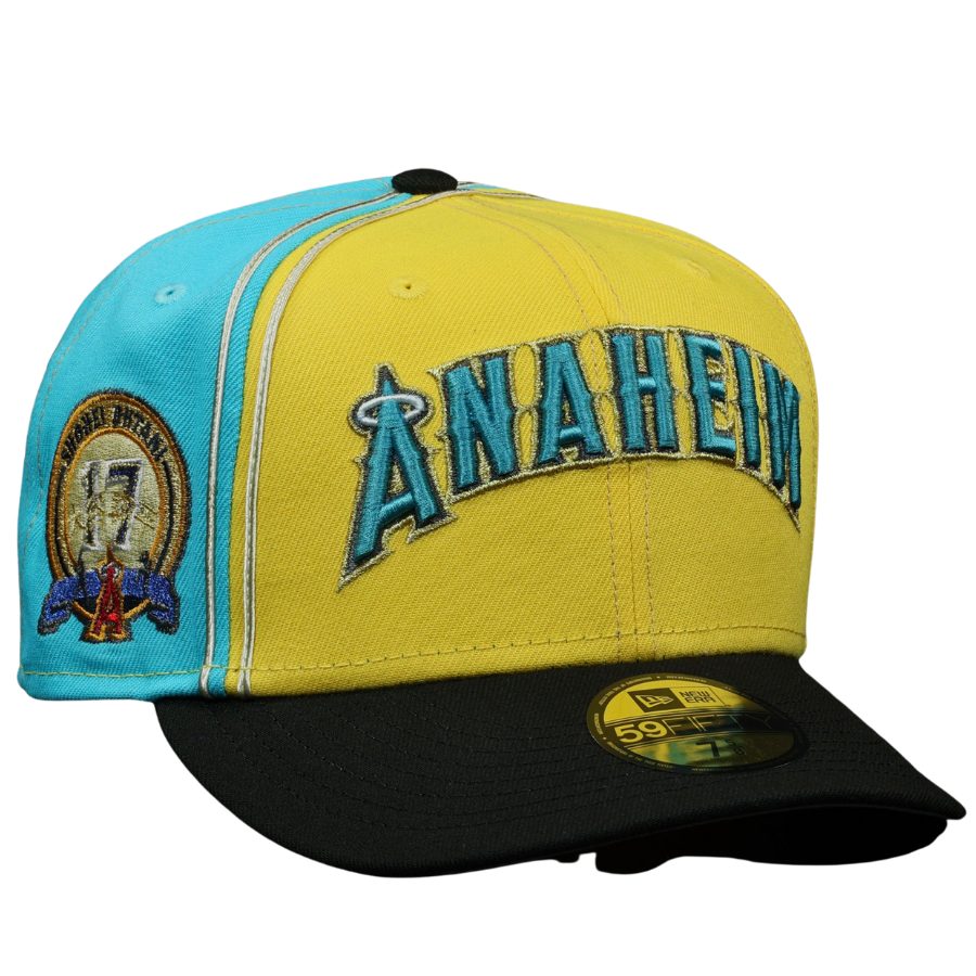 New Era Anaheim Angels #17 Patch Moonbeam/Teal 59FIFTY Fitted Hat