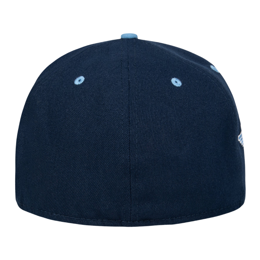 New Era x Paper Plane Scripted Mantra Navy 59FIFTY Fitted Hat