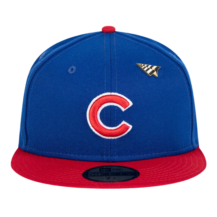 New Era x Paper Planes Chicago Cubs Blue/Red ColorBlock 59FIFTY Fitted Hat