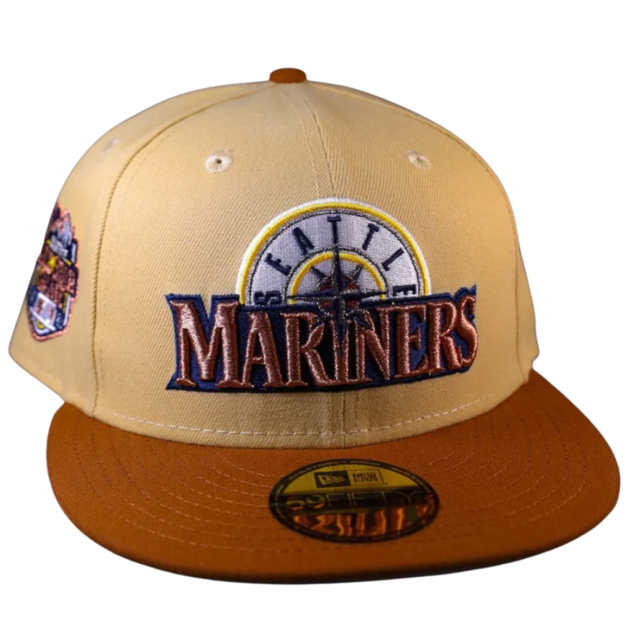 New Era Seattle Mariners 2023 All-Star Game Vegas Gold/Toasted Peanut 59FIFTY Fitted Cap