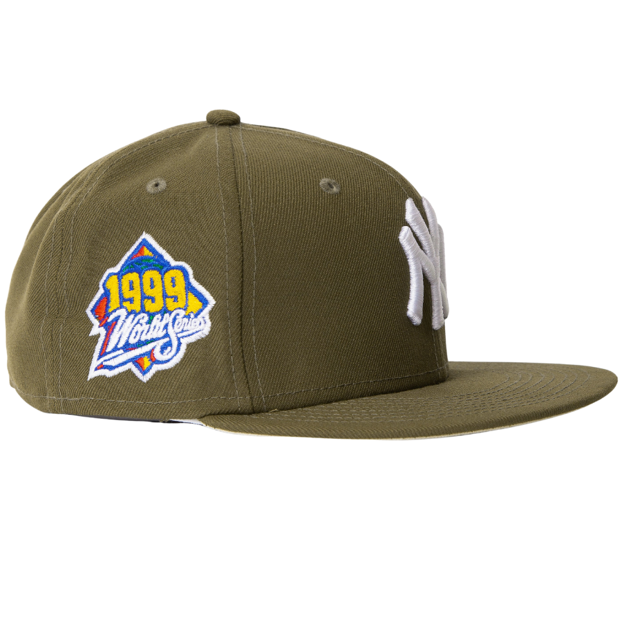 New Era New York Yankees 1999 World Series Olive Green 59FIFTY Fitted Hat