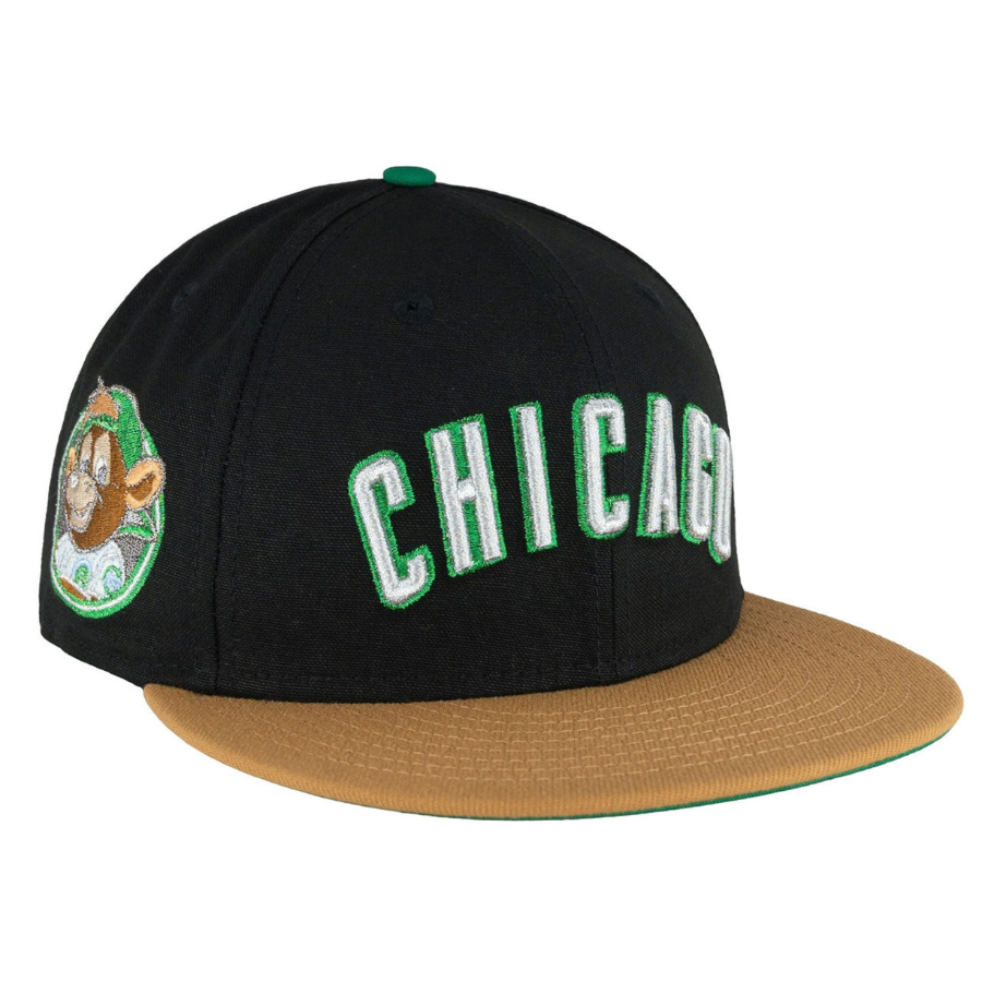 New Era Chicago Cubs Canvas Black/Light Bronze 59FIFTY Fitted Hat