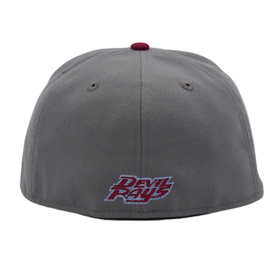 New Era x Fresh Rags Tampa Bay Rays Inaugural Season Storm Grey/Maroon 59FIFTY Fitted Hat