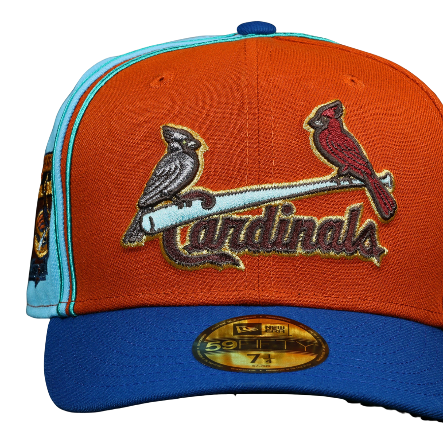 Navy Blue St. Louis Cardinals Red Bottom Busch Stadium Side Patch New Era  59Fifty Fitted